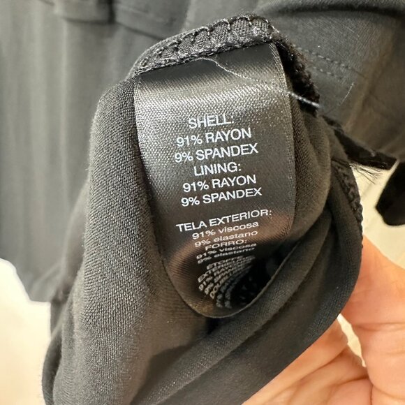 NWT White House Black Market Black Double Layer Tunic, Size M - Picture 7 of 11